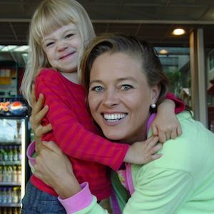 Woman with daughter